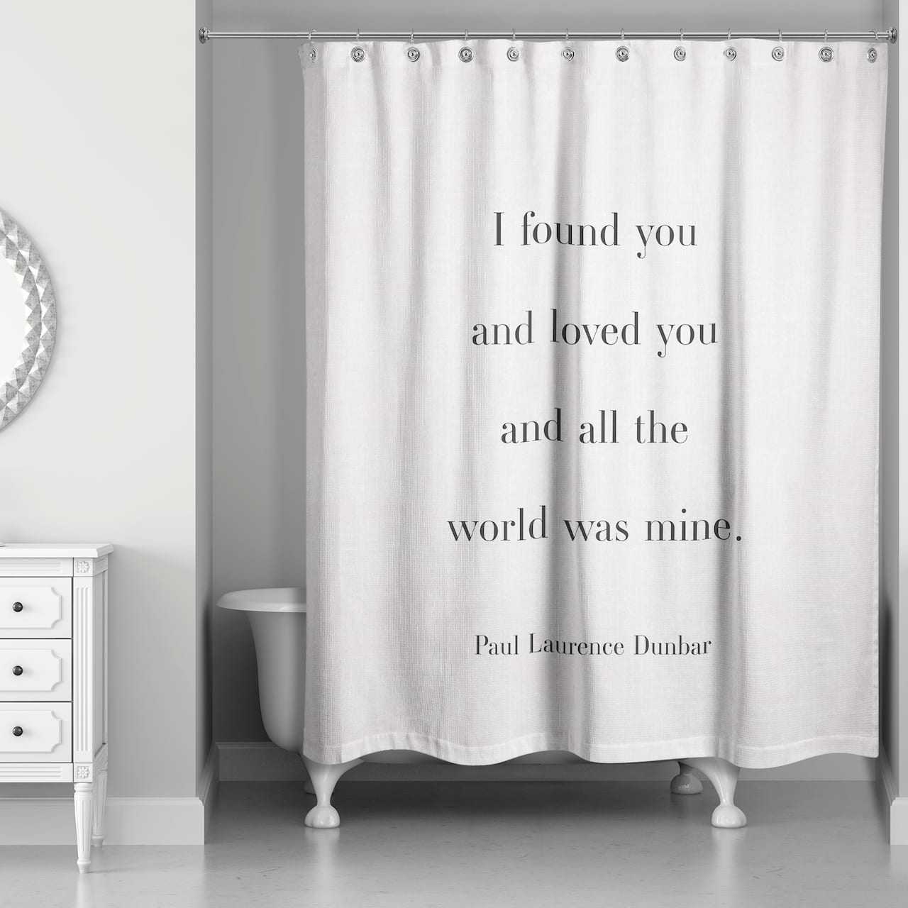 All the World Was Mine 71" x 74" Shower Curtain